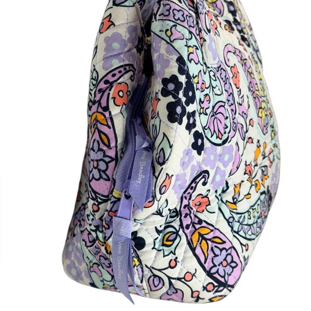 Vera Bradley Tote  Purse in Maddalena Paisley Soft Quilted Cotton - Picture 3 of 9